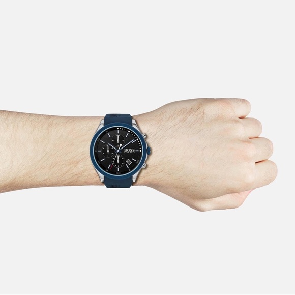 HB1513717- Hugo Boss Men’s Velocity Blue Watch - Picture 1 of 13